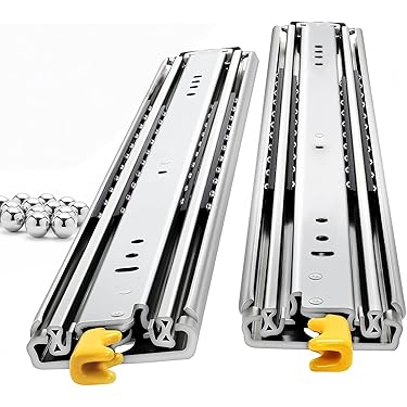 25373　値下げOK　超重量用スライドレール　幅76mm, 1500mm Amazon.co.jp: AOLISHENG 超重量用 スライドレール 幅76mm ロック付き